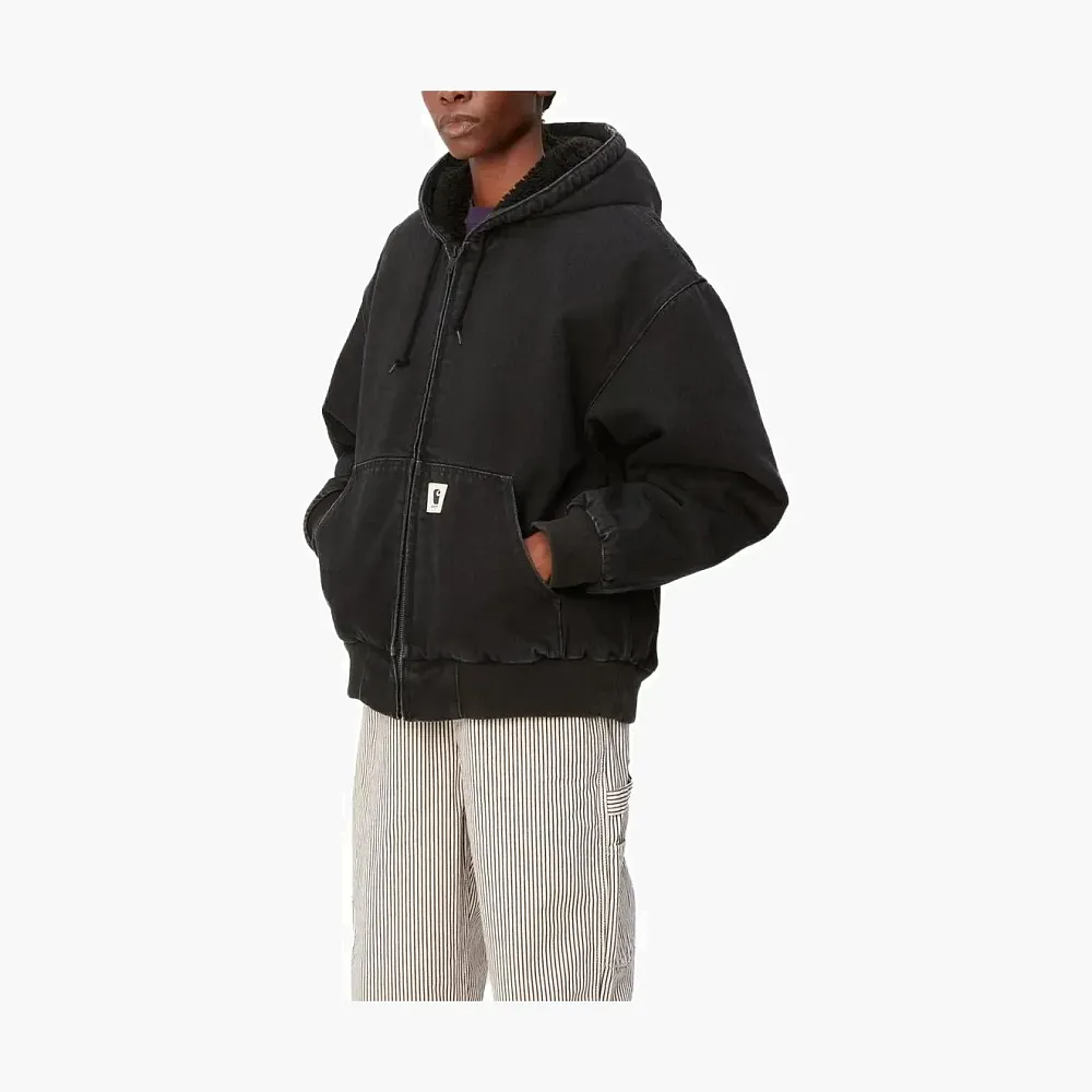 Carhartt WIP Elliot Hooded Liner Jacket Black