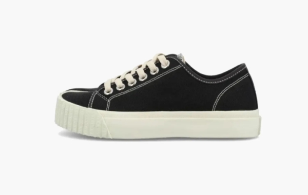 Maison Margiela Tabi Canvas Sneakers Black White 