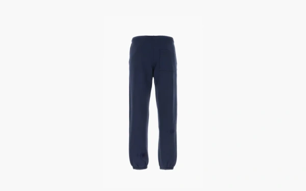 Sporty & Rich Logo-Print Tapered Trousers Blue 