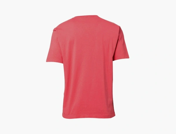 Stone Island Stitches Logo Sleeve T-Shirt Coral 