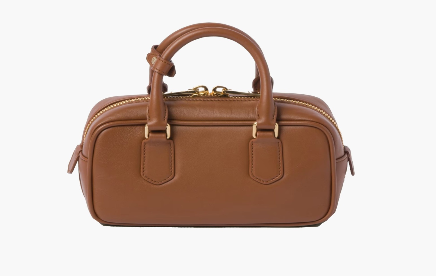 Miu Miu Arcadie Leather Bag "Cognac" 