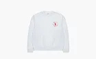 Sporty & Rich Logo Motif Print Sweatshirt White