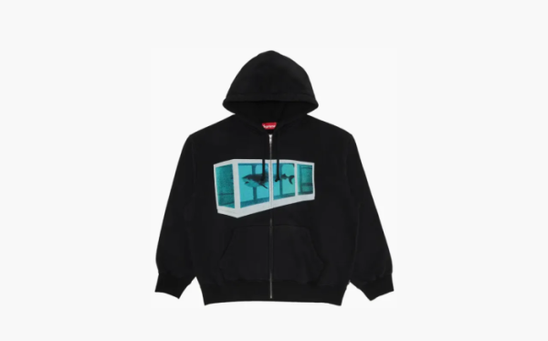 Supreme x Damien Hirst Zip Up Hooded Sweatshirt Black 