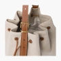 Miu Miu Canvas and leather bucket bag "Beige/Brandy" 