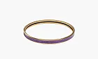 Hermès Enamel Bangles Unisex Purple