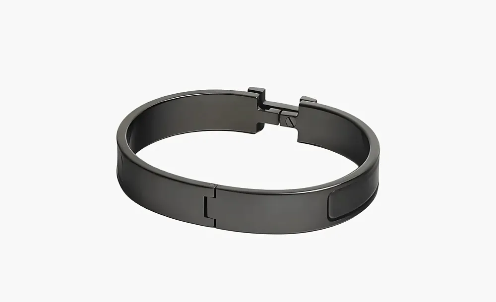 Hermès Clic bracelet Unisex Black