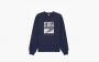 Sporty & Rich Motion Club logo-print Sweatshirt "Marine Blue" 