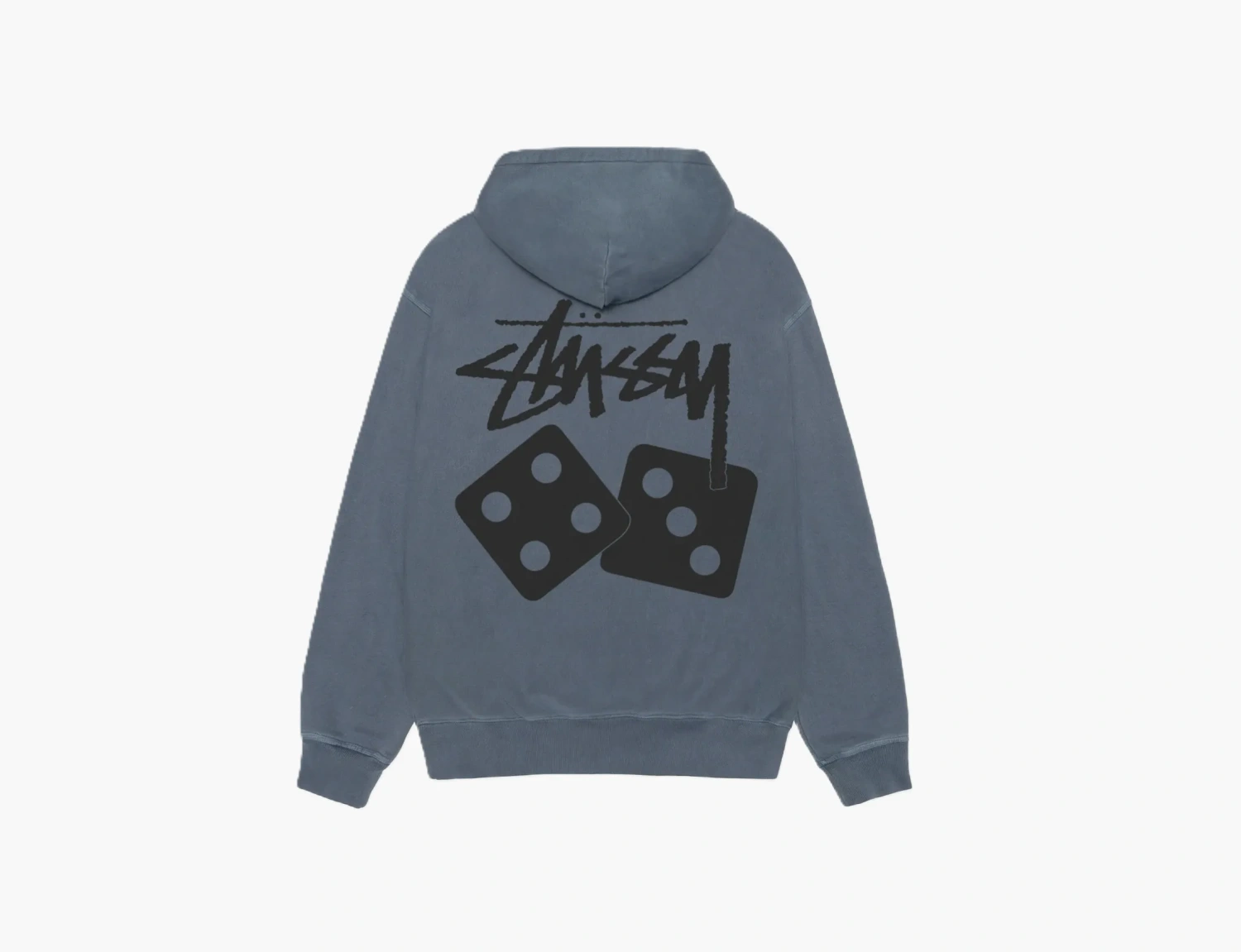 Stussy Dice Zip Hoodie Pigment Dyed Navy 