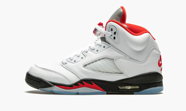 Air Jordan 5 Retro GS Fire Red Silver Tongue 