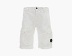 C.P. Company Lens Cargo Shorts White