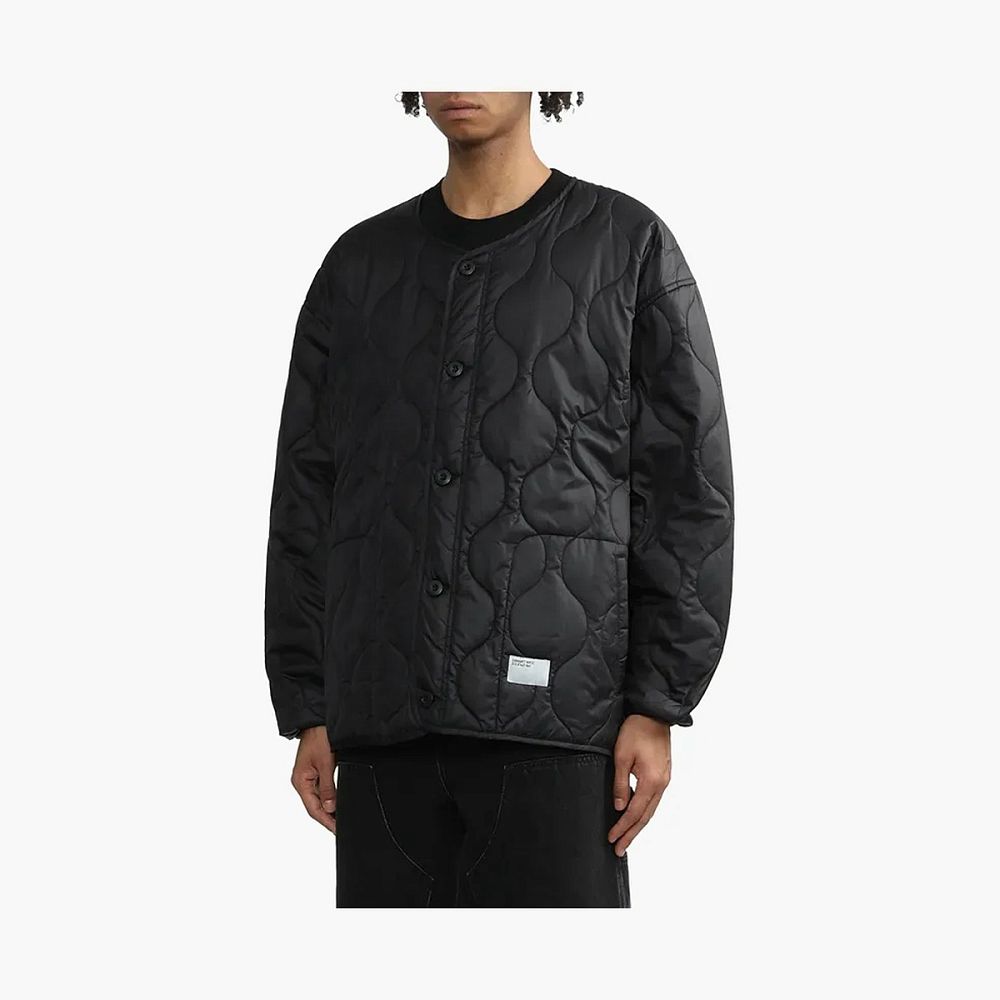Carhartt WIP Quilted Liner Jacket Black Collarless
