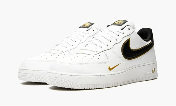 Nike Air Force 1 Low '07 Lv8 Double Swoosh - White Metallic Gold