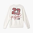 Jordan Flight Fleece Crew Sweatshirt White