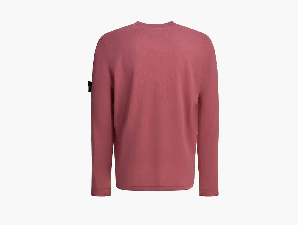 Stone Island Cotton Canvas Sweatshirt Magenta