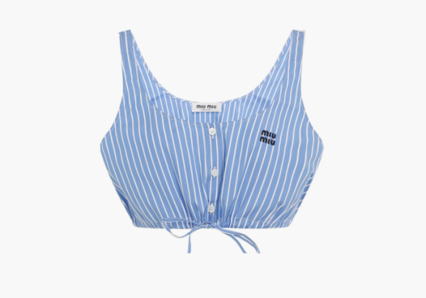 Miu Miu Tank Top Light Blue 