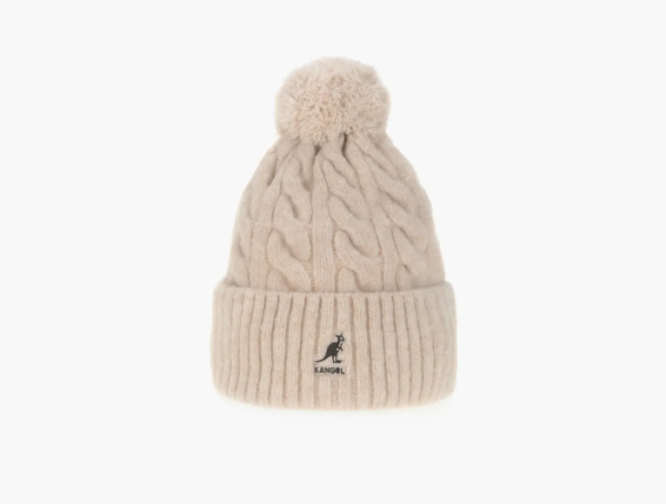 Kangol Pompom Beanie Beige  Kangol Pompom Beanie Beige