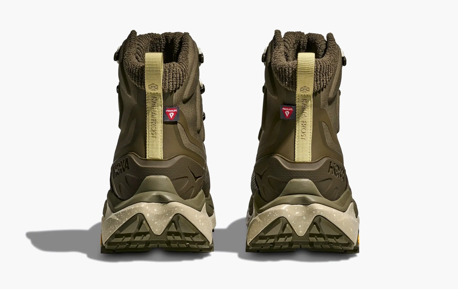 Hoka One Kaha 2 Frost Gore Tex Antique Olive Oyster Mushroom 