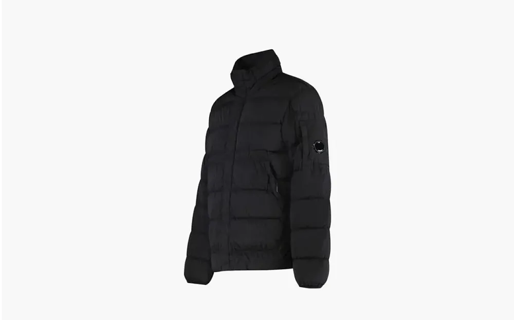C.P. Company Men's Black Techno-Nylon Down Jacket Black