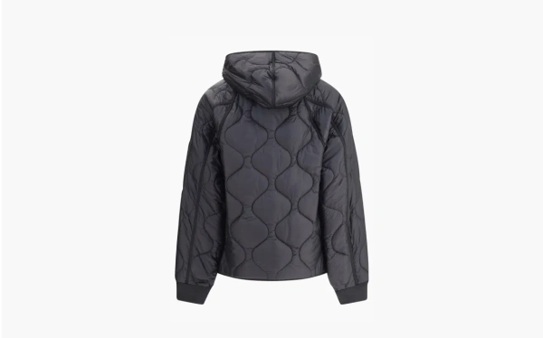 C.P. Company Quilted Jacket With A Hood Blue 