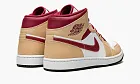 Air Jordan 1 Mid Light Curry Cardinal