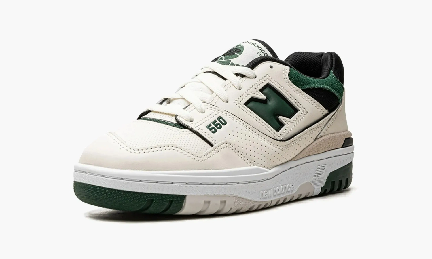 New Balance 550 Sea Salt - Pine Green 