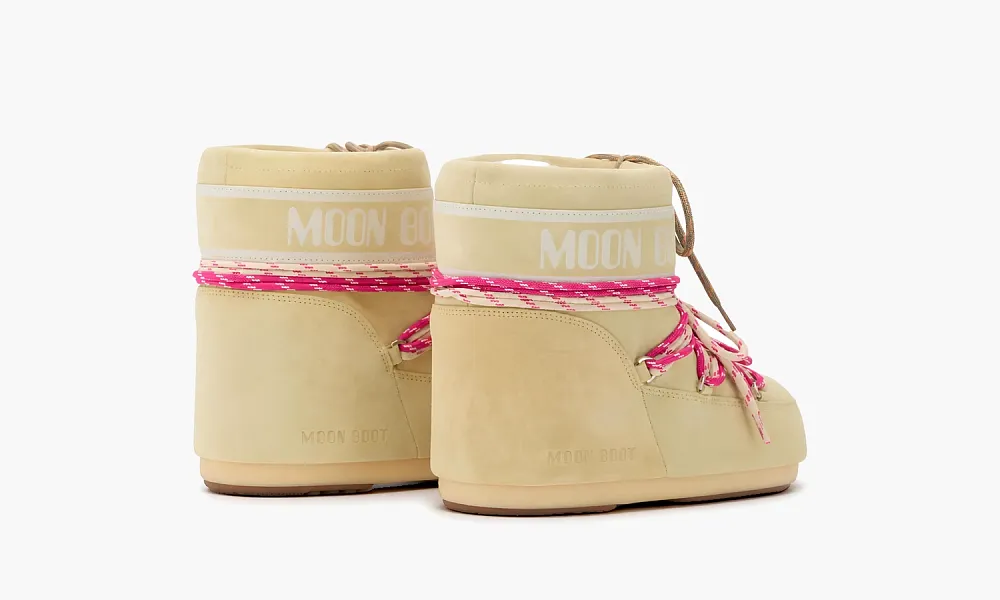Moon Boot Icon Low Suede Yellow