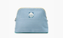  Hermès Bolide Cotton And Polyurethane Handheld Makeup Bag "Blue" 