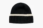 Chanel Beanie Hat Wool Black / White