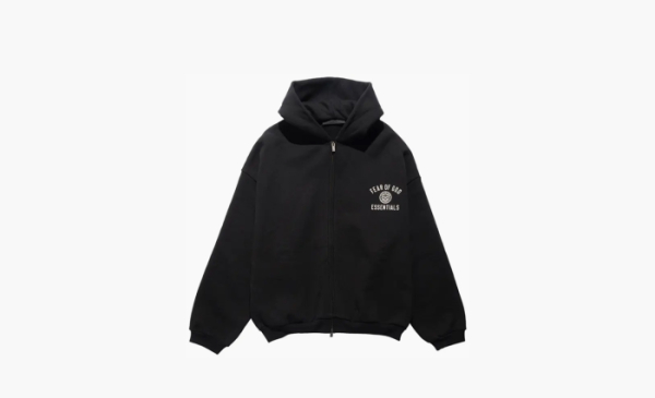 Fear of God Essentials Heavy Fleece Full Zip Hoodie Black 