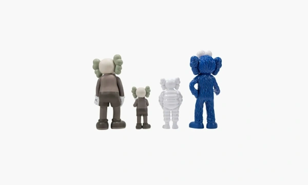 Kaws Family Vinyl Figures Brown Blue White 