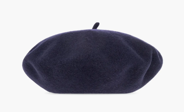 Maison Margiela Beret Hat Navy Blue 