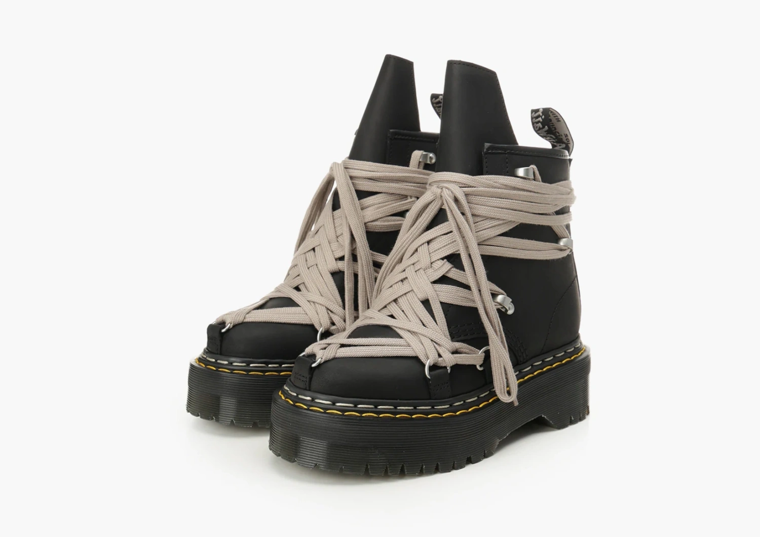 Rick Owens X Dr. Martens 1460 Megalace Boots WMNS Black 
