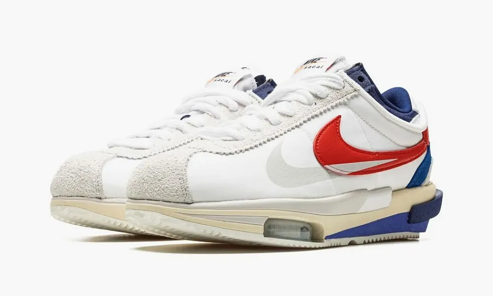 Nike Zoom Cortez SP Sacai White University Red Blue