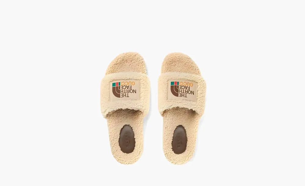 Gucci x The North Face Merino Wool Slides WMNS Beige