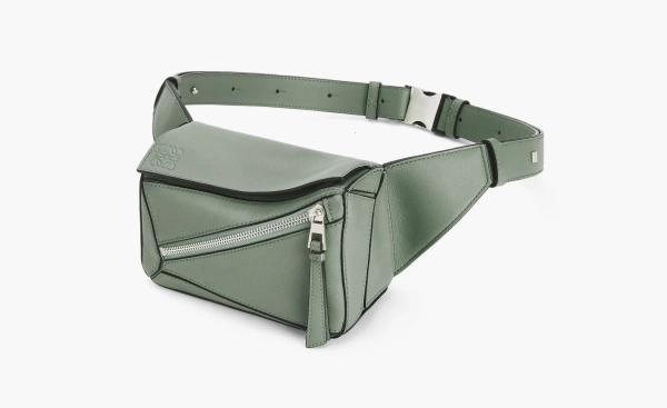 Loewe Mini Puzzle Bumbag Classic Calfskin Green 