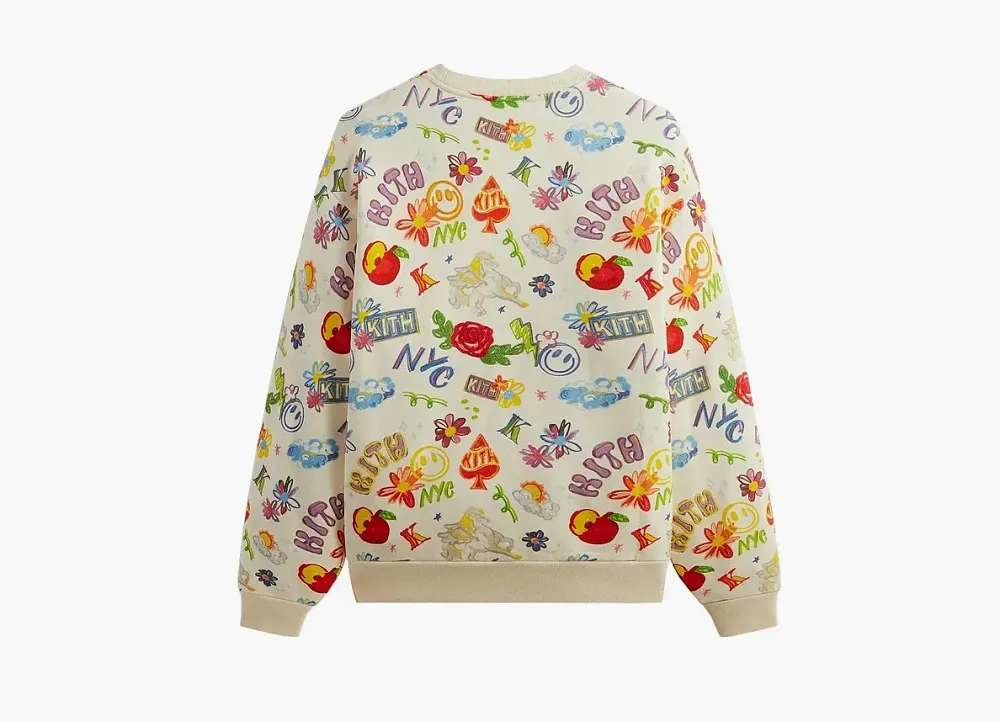 Kith Sketchbook Nelson Crewneck Sandrift
