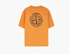 Stone Island Camo Compass Print T-Shirt Orange