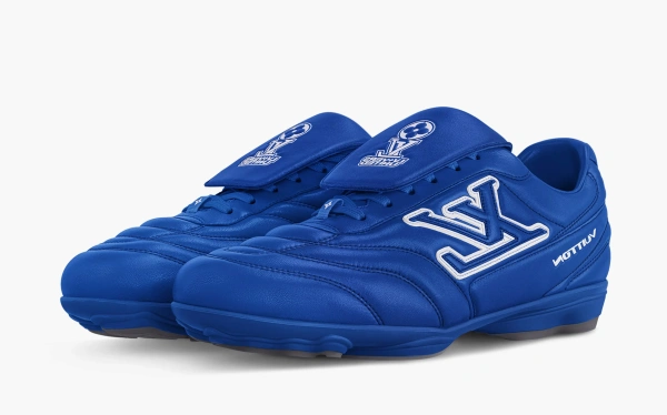 Louis Vuitton Footprint Soccer Sneakers Blue 
