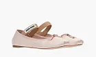 Miu Miu Satin Ballerinas Orchid Pink