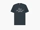 Dior and Hylton Nel T-Shirt, Relaxed Fit Navy Blue Cotton Jersey