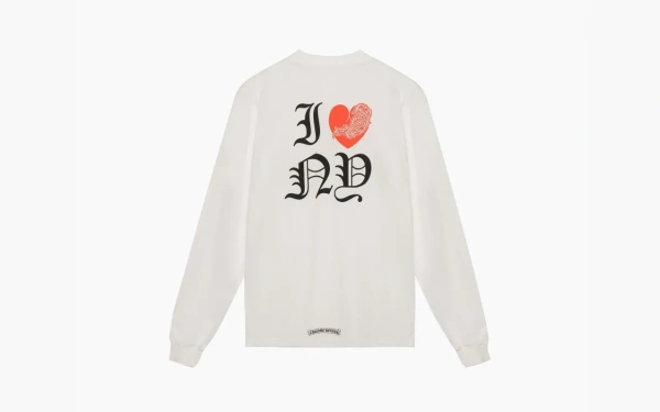 Chrome Hearts I Heart NY Long-Sleeve T-Shirt White 