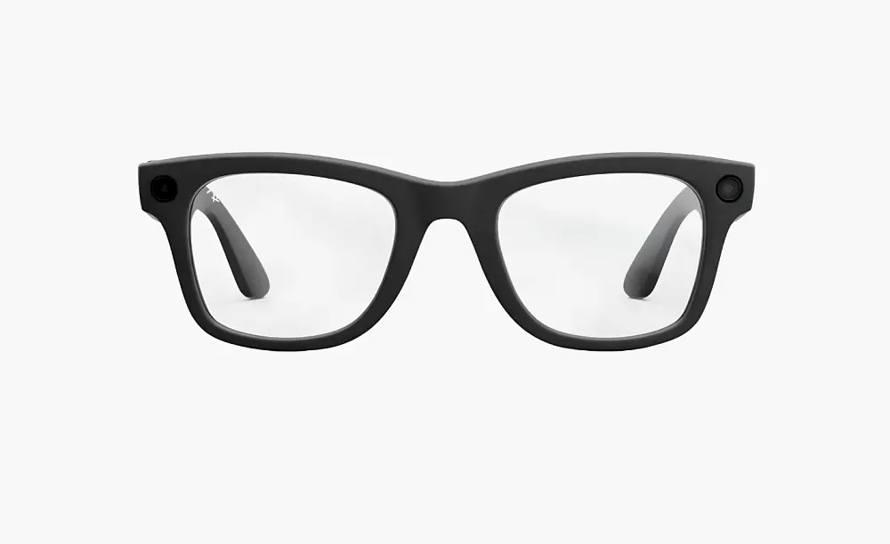Ray-Ban Meta Wayfarer Sunglasses Matte Black / Graphite with Blue-Violet Light Filter (Size 50)