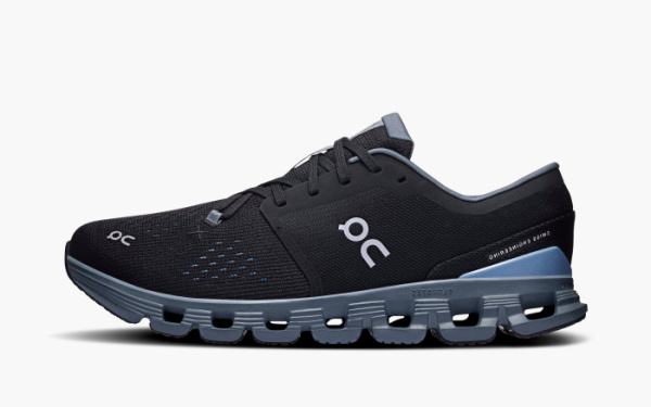 On Cloud X 4 Black Chambray 