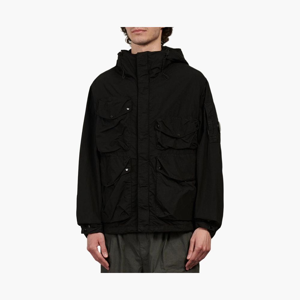 C.P. Company Goggle Hooded Windbreaker Black