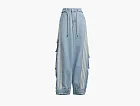 Adidas Originals Adilenium Denim Cargo Pants Indigo Denim