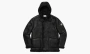 Stone Island X Supreme Hand Painted Hooded Shearling Jacket Black 