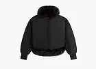 Kith Senna Faux Fur Reversible Bomber Black