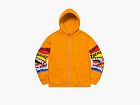 Supreme x Thrasher Multi Logo Zip Up Hooded Sweatshirt Gold