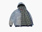 Supreme Reflective Arc Hooded Work Jacket Denim