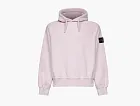 Stone Island Brushed Organic Cotton Fleece Sweatshirt Pink